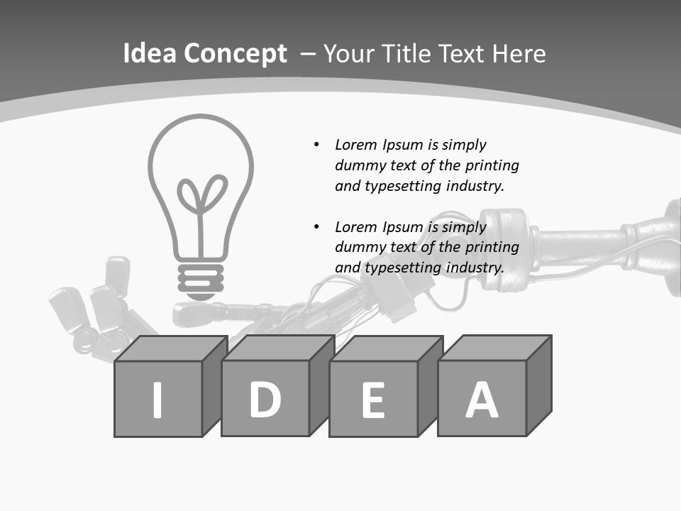 Computer Animal Finger Prosthetic PowerPoint Template