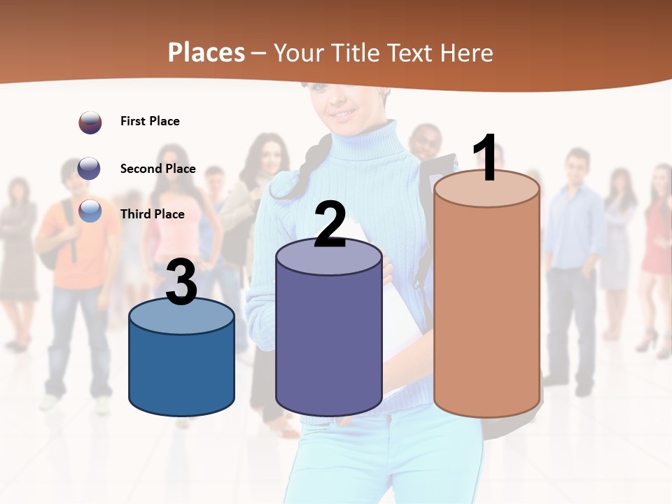 Student Men Girl PowerPoint Template