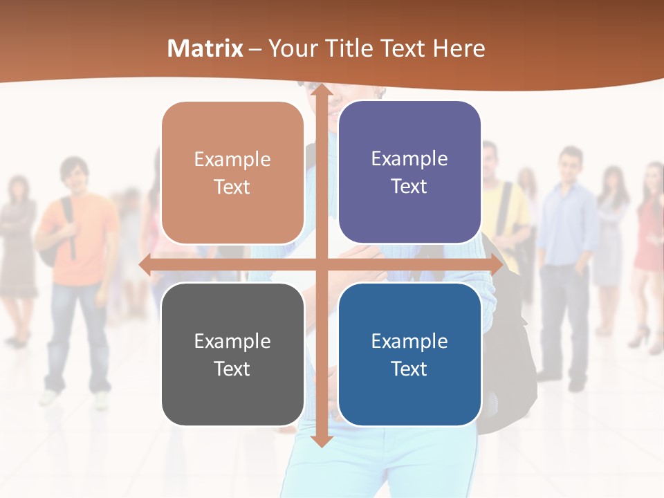 Student Men Girl PowerPoint Template