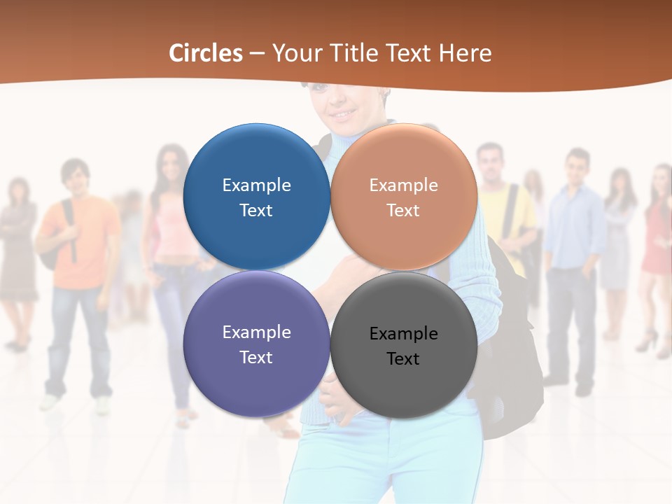 Student Men Girl PowerPoint Template