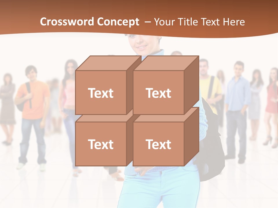 Student Men Girl PowerPoint Template