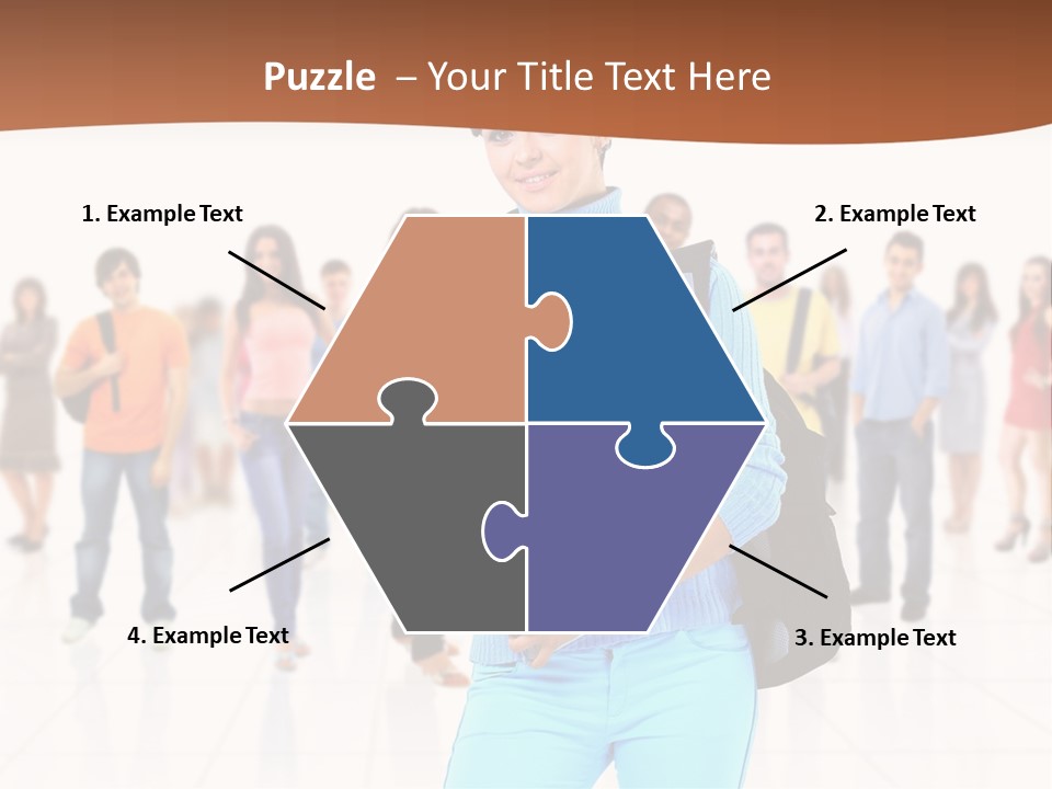 Student Men Girl PowerPoint Template