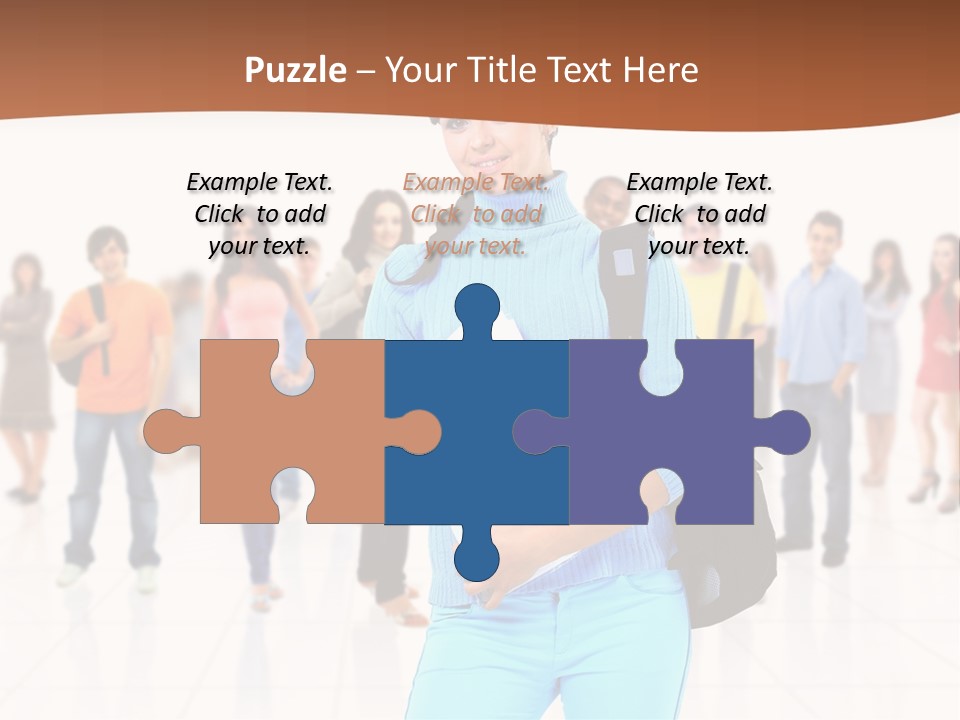 Student Men Girl PowerPoint Template