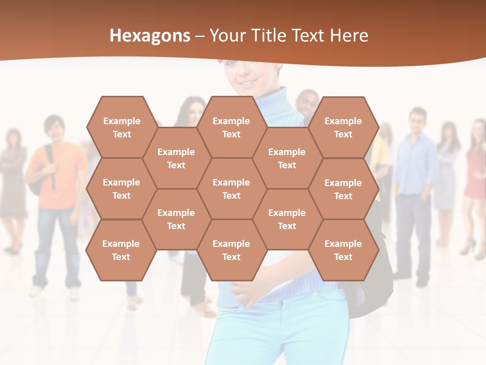 Student Men Girl PowerPoint Template