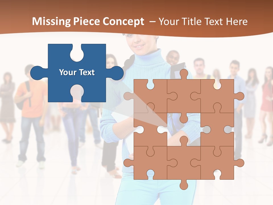 Student Men Girl PowerPoint Template