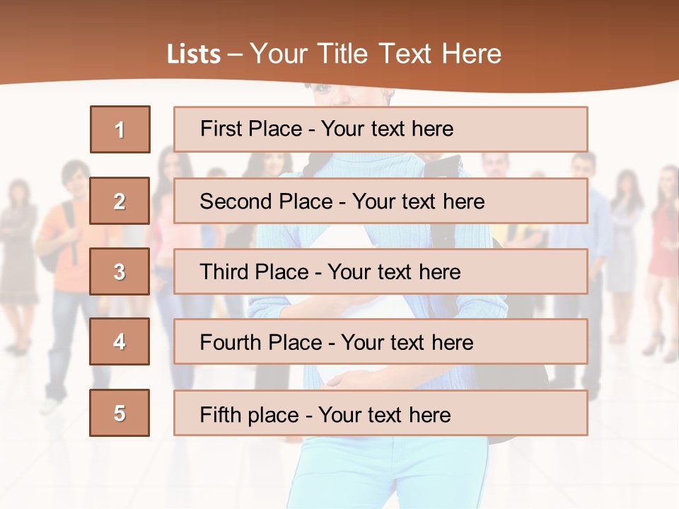 Student Men Girl PowerPoint Template