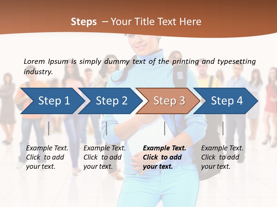 Student Men Girl PowerPoint Template