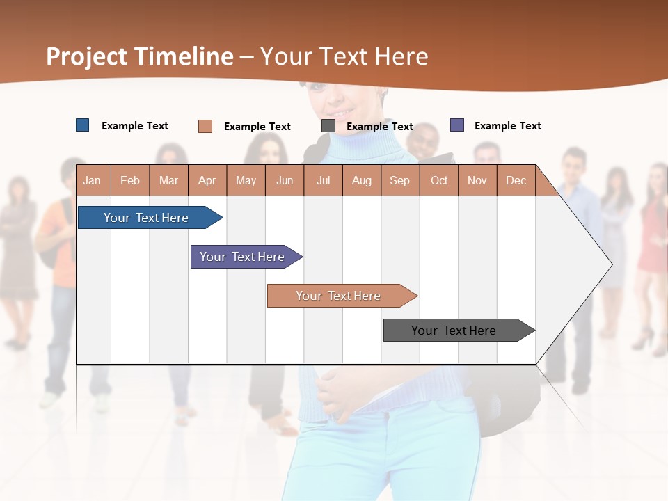 Student Men Girl PowerPoint Template