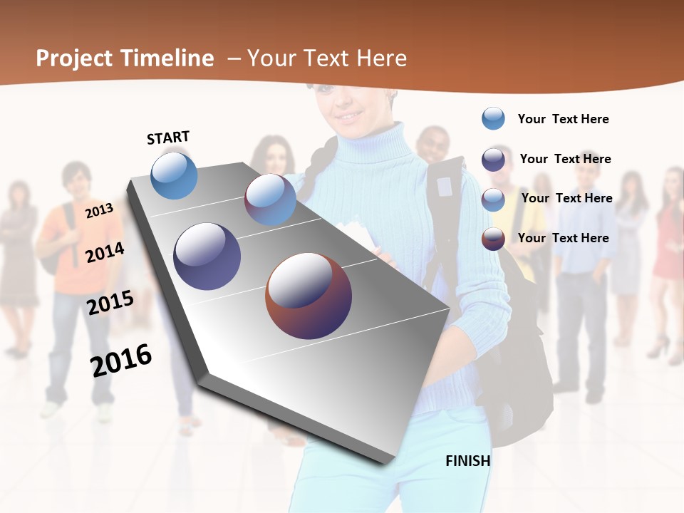 Student Men Girl PowerPoint Template