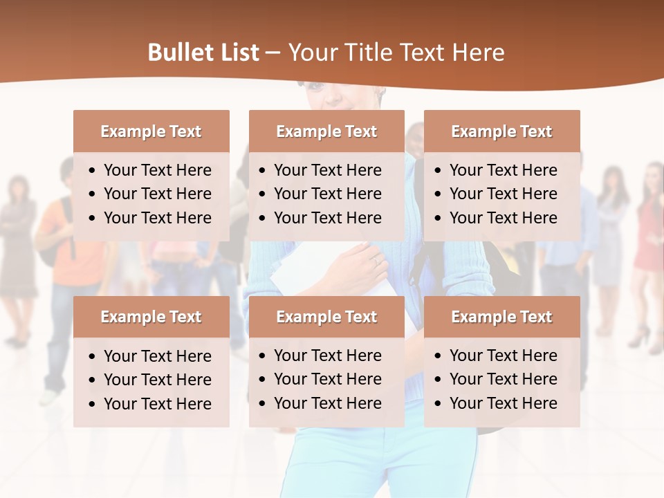 Student Men Girl PowerPoint Template