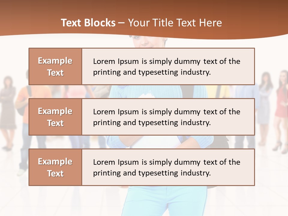 Student Men Girl PowerPoint Template