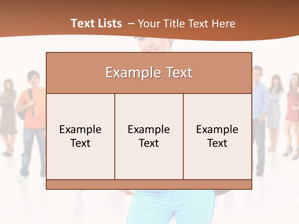 Student Men Girl PowerPoint Template