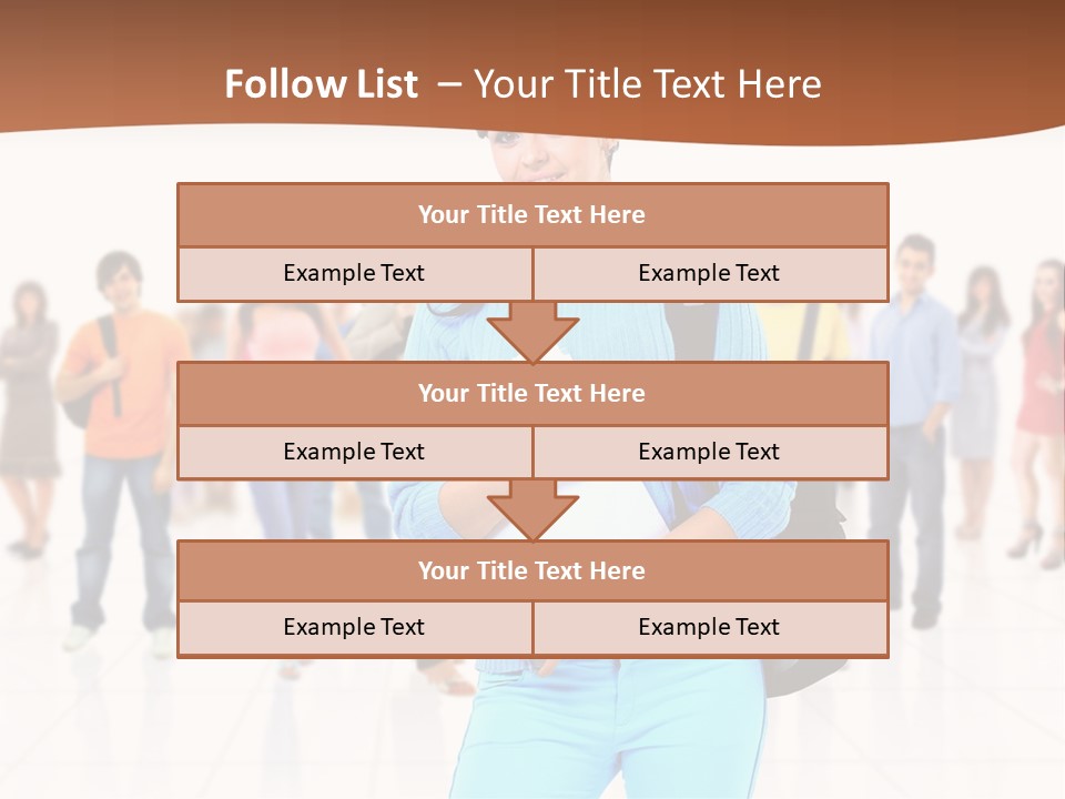 Student Men Girl PowerPoint Template