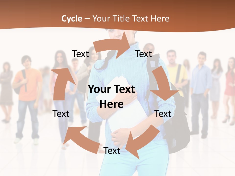 Student Men Girl PowerPoint Template