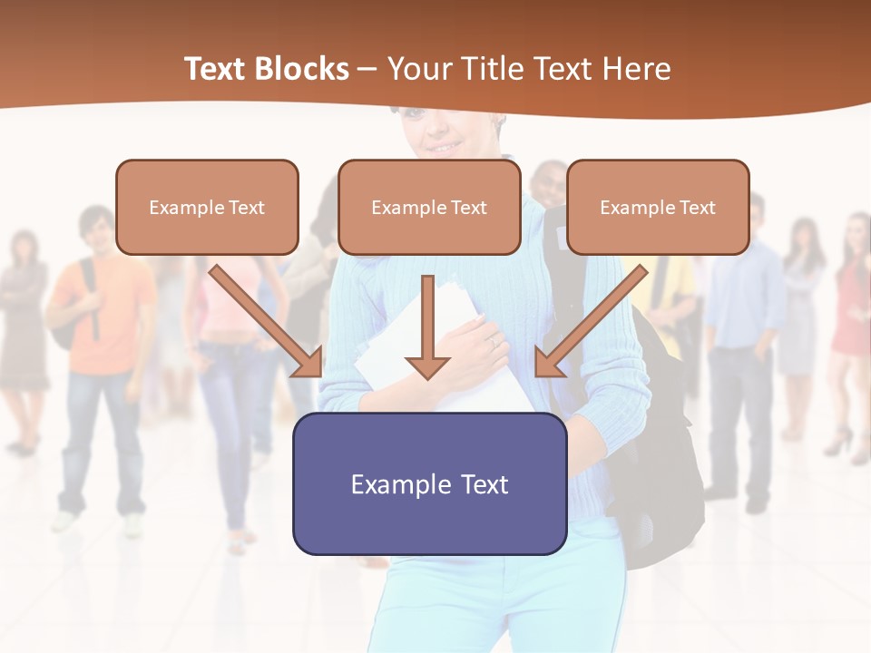 Student Men Girl PowerPoint Template