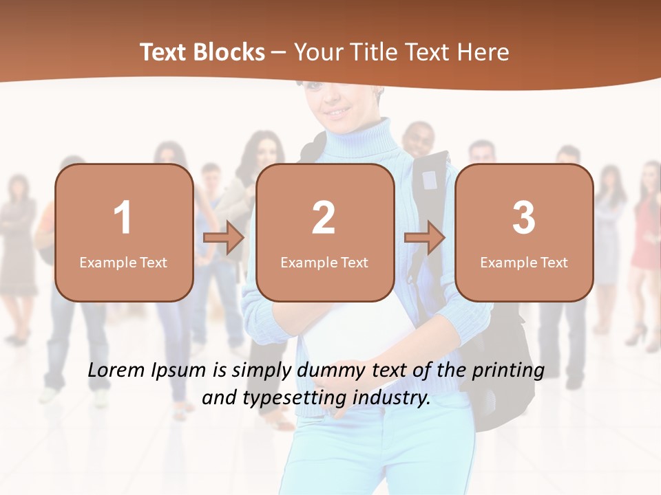 Student Men Girl PowerPoint Template