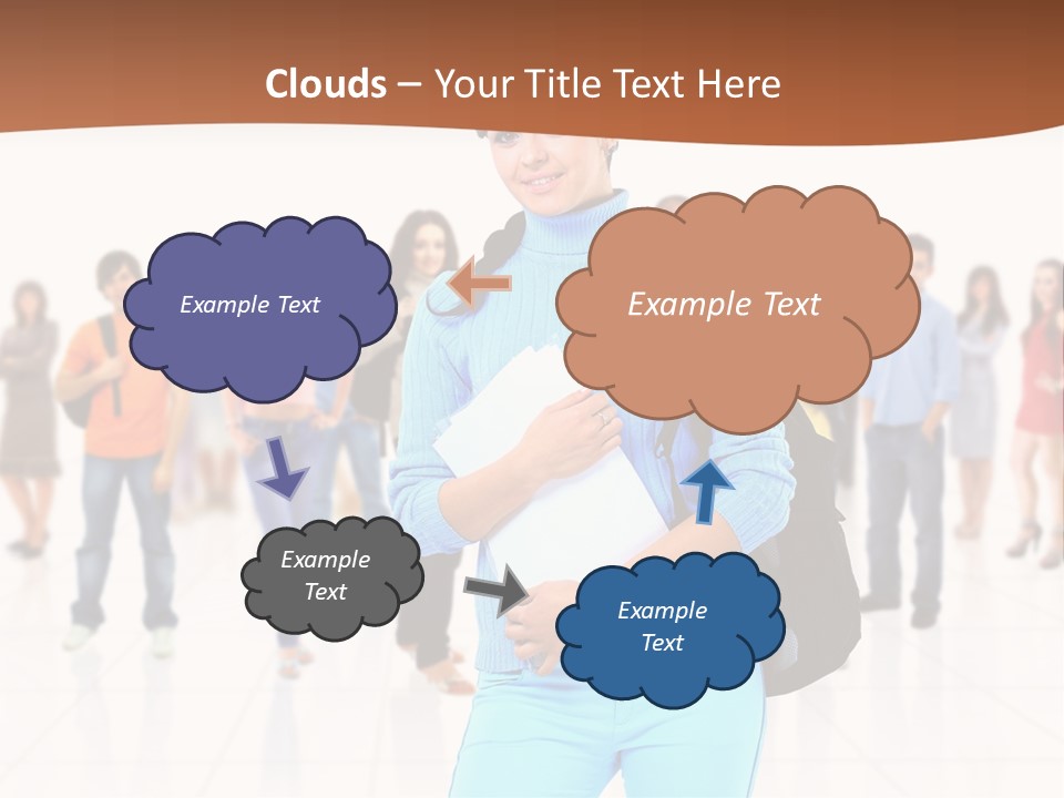 Student Men Girl PowerPoint Template