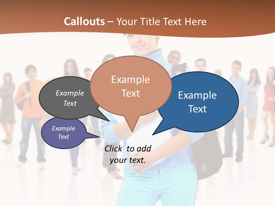 Student Men Girl PowerPoint Template