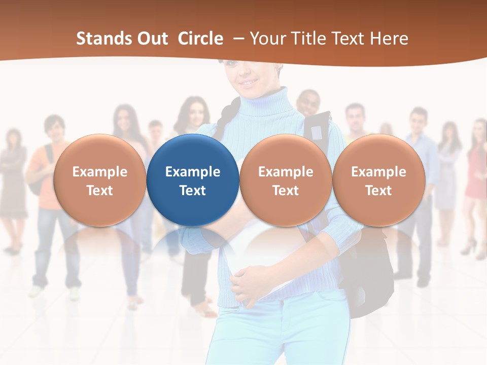 Student Men Girl PowerPoint Template