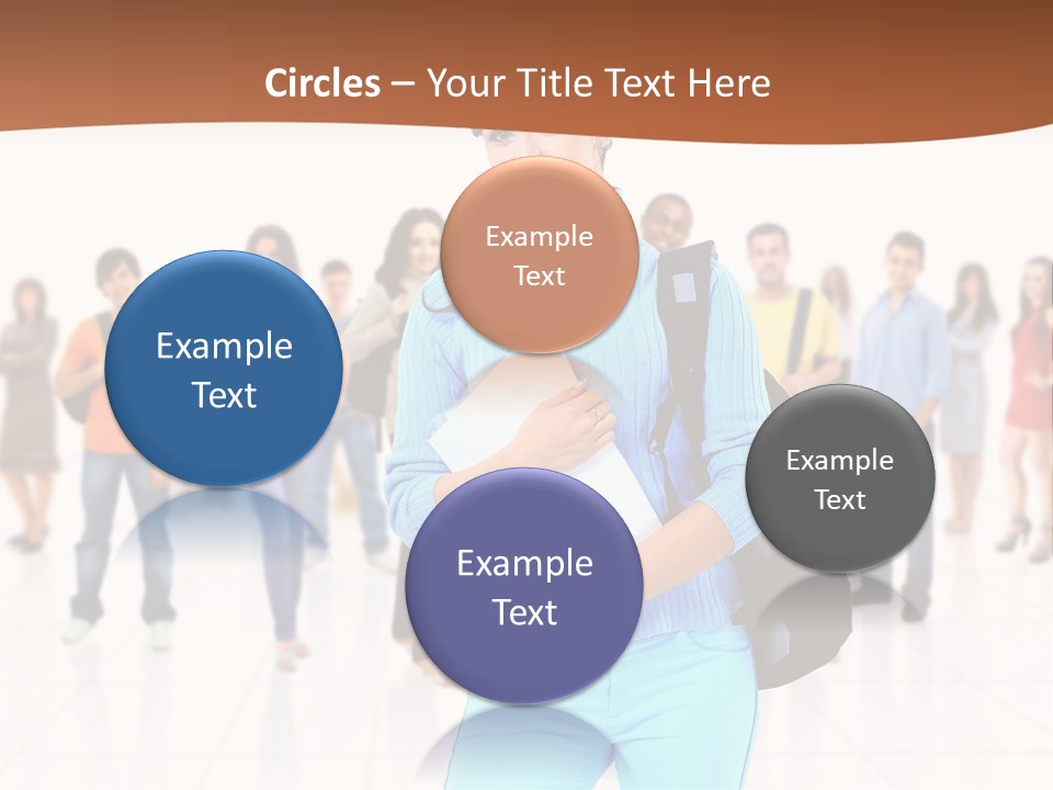 Student Men Girl PowerPoint Template