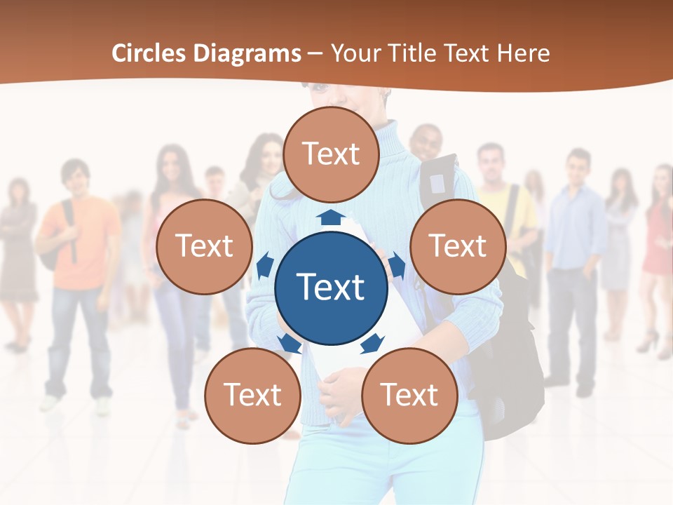 Student Men Girl PowerPoint Template