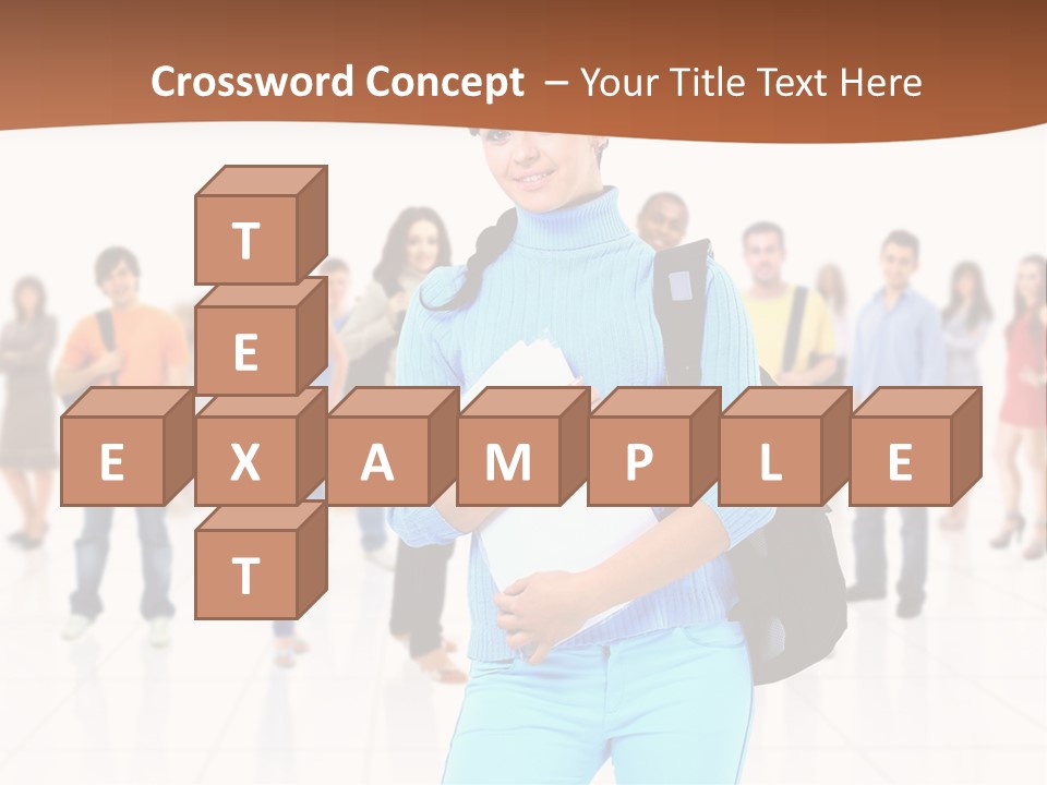 Student Men Girl PowerPoint Template