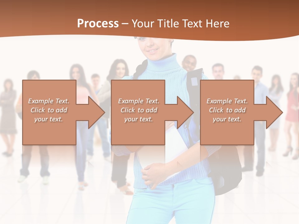 Student Men Girl PowerPoint Template