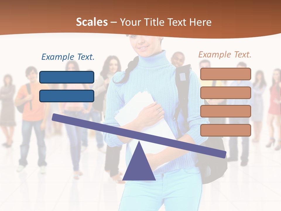 Student Men Girl PowerPoint Template