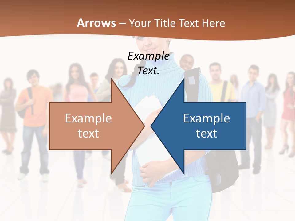 Student Men Girl PowerPoint Template