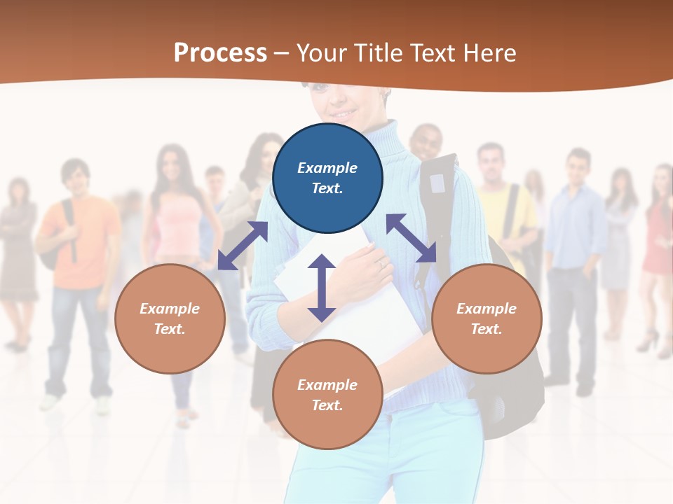 Student Men Girl PowerPoint Template