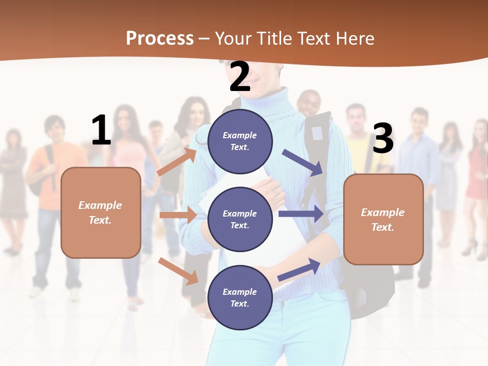 Student Men Girl PowerPoint Template