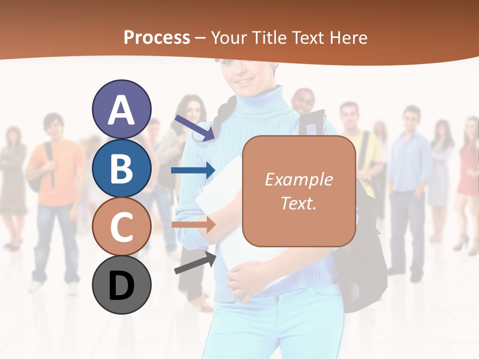 Student Men Girl PowerPoint Template