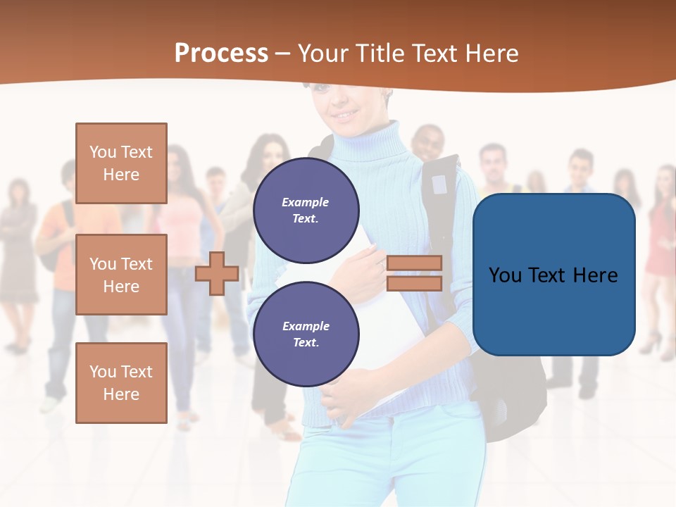 Student Men Girl PowerPoint Template