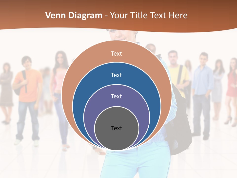 Student Men Girl PowerPoint Template