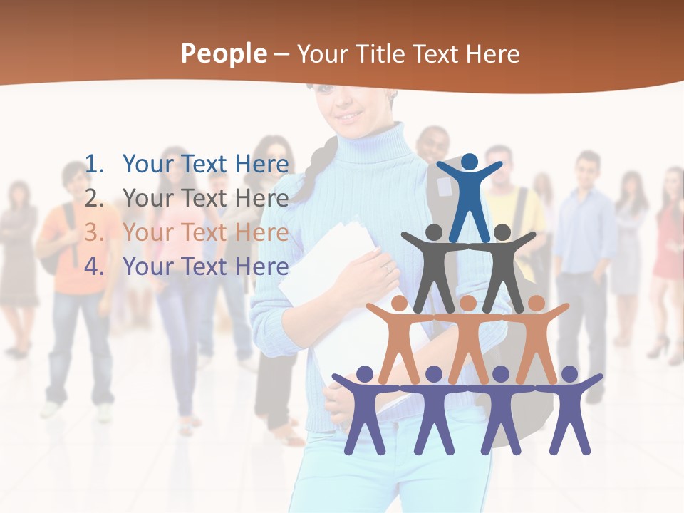 Student Men Girl PowerPoint Template