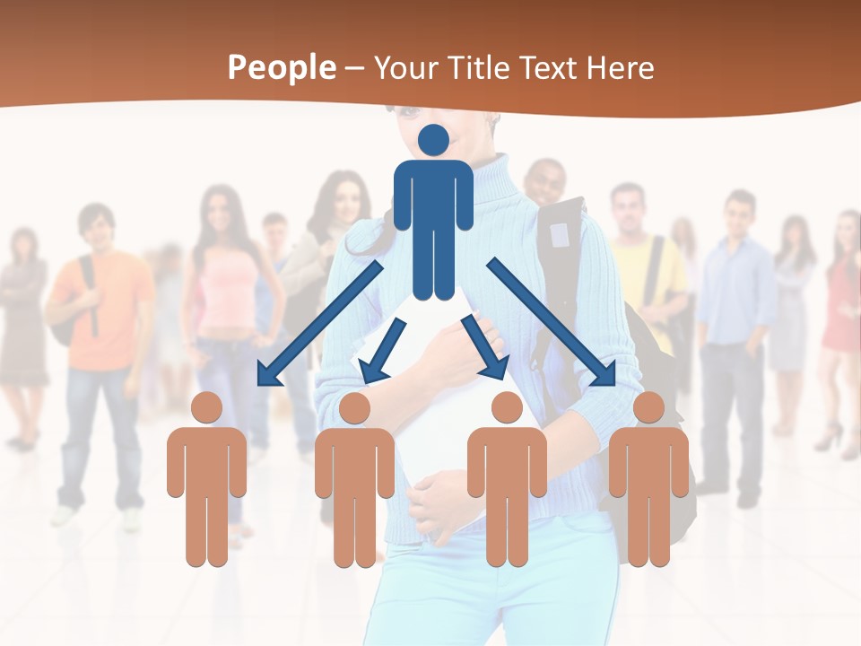 Student Men Girl PowerPoint Template