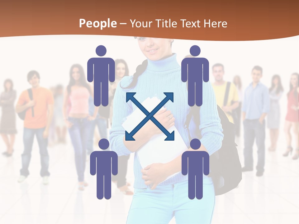 Student Men Girl PowerPoint Template