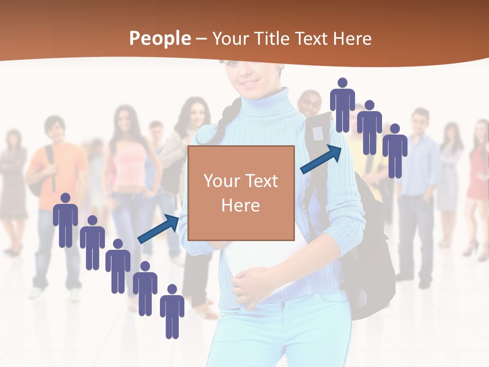 Student Men Girl PowerPoint Template