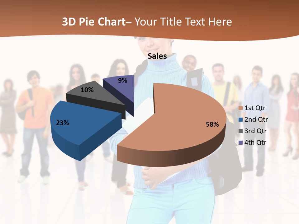 Student Men Girl PowerPoint Template