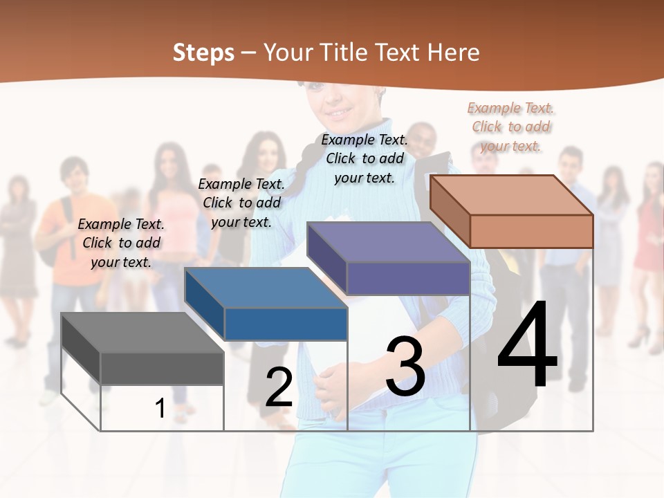 Student Men Girl PowerPoint Template