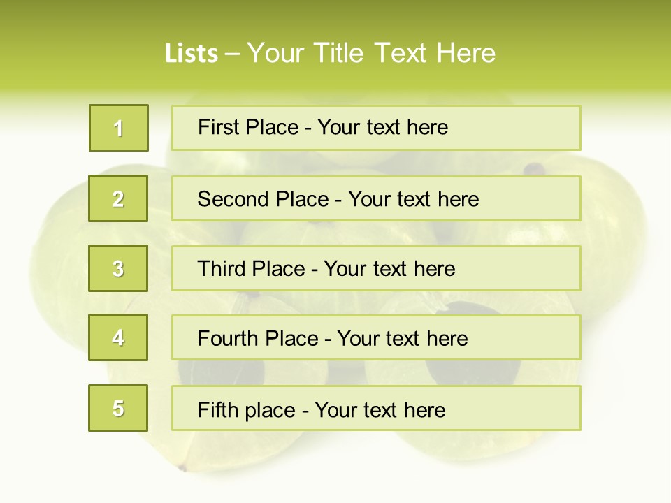 Herbal Yellow Selective PowerPoint Template
