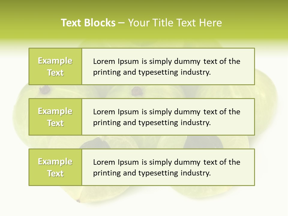 Herbal Yellow Selective PowerPoint Template