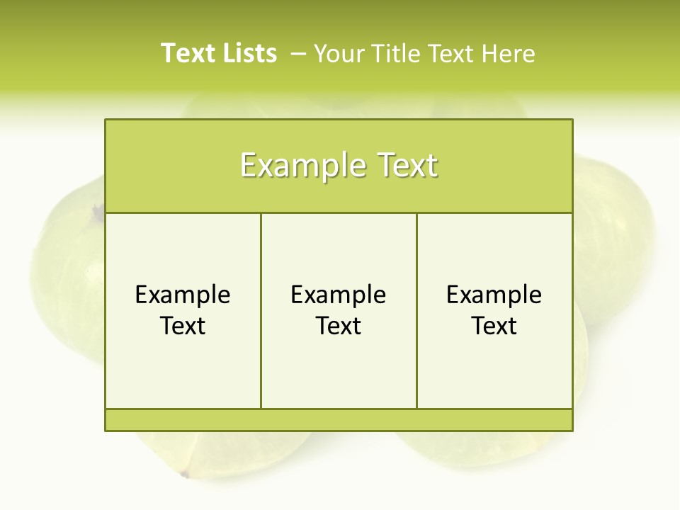 Herbal Yellow Selective PowerPoint Template