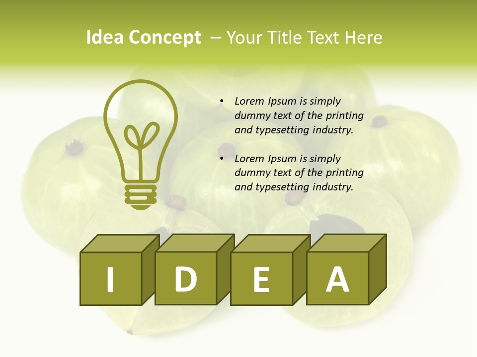 Herbal Yellow Selective PowerPoint Template