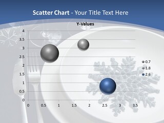 Closeup Beautiful Christmas Table PowerPoint Template