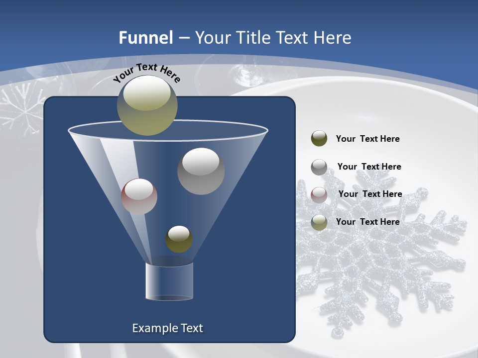 Closeup Beautiful Christmas Table PowerPoint Template