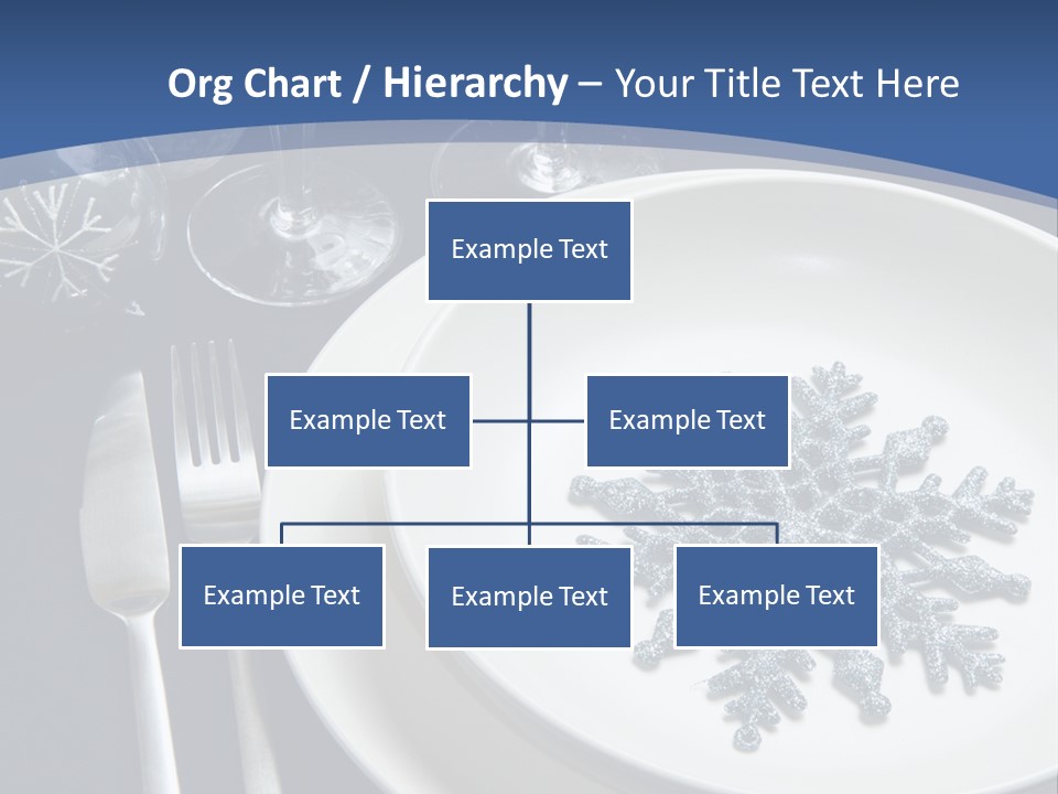 Closeup Beautiful Christmas Table PowerPoint Template
