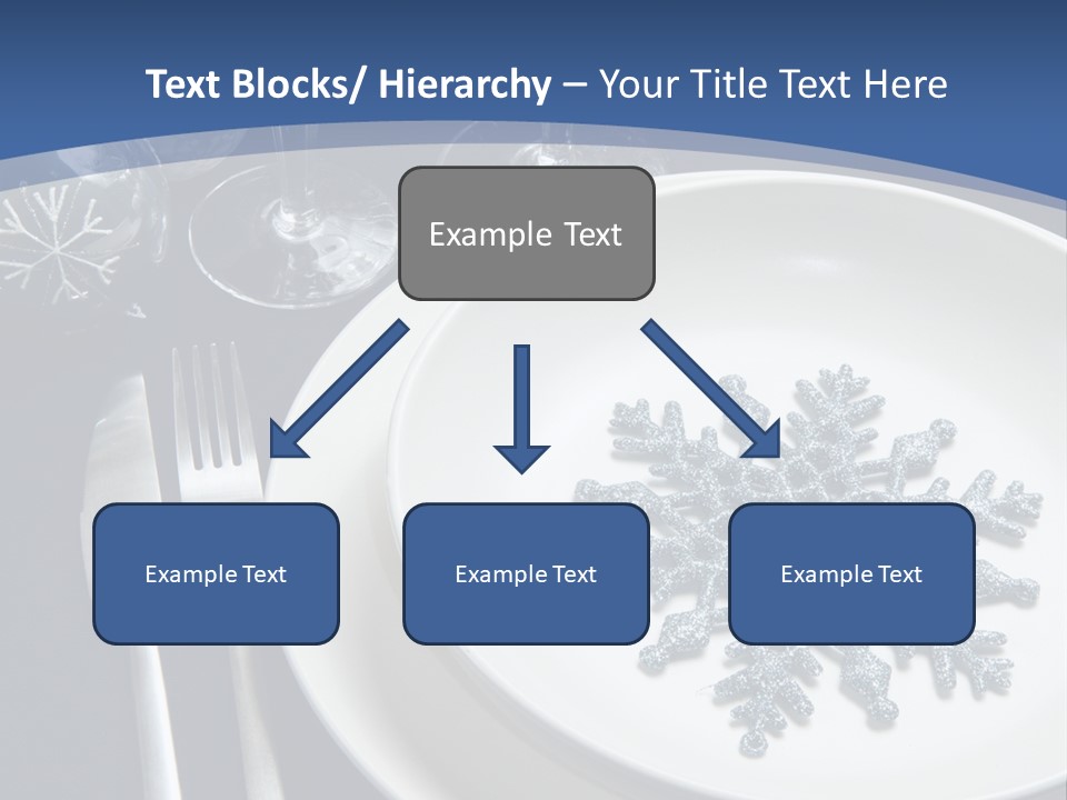 Closeup Beautiful Christmas Table PowerPoint Template
