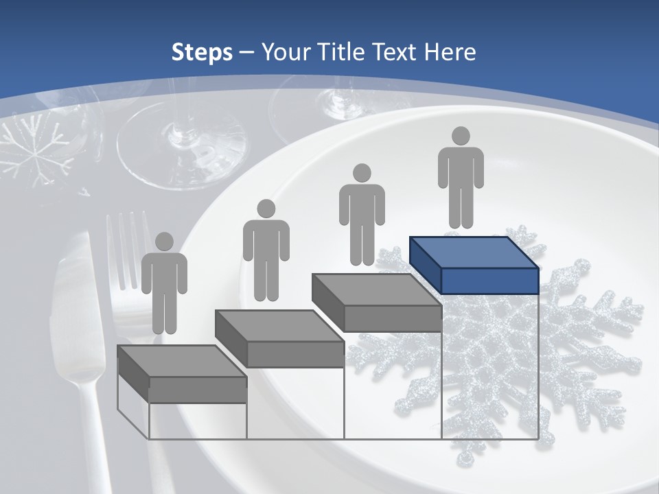 Closeup Beautiful Christmas Table PowerPoint Template