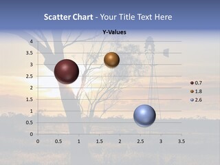 A Windmill And A Tree With The Sun Setting In The Background PowerPoint Template